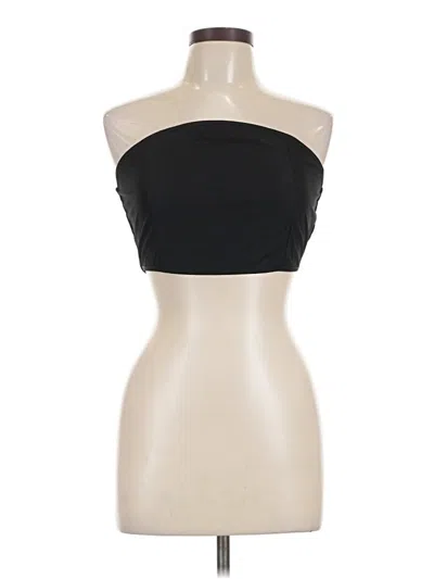 Pre-owned Shein Sleeveless Top Black Strapless Neckline Tops