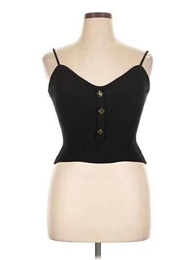 Pre-owned Shein Sleeveless Top Black Sweetheart Neckline Tops