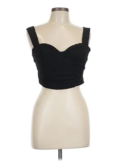 Pre-owned Shein Sleeveless Top Black Sweetheart Neckline Tops