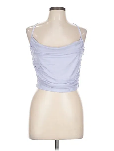 Pre-owned Shein Sleeveless Top Blue Halter Neckline Tops