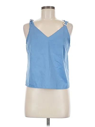 Pre-owned Shein Sleeveless Top Blue Halter Neckline Tops