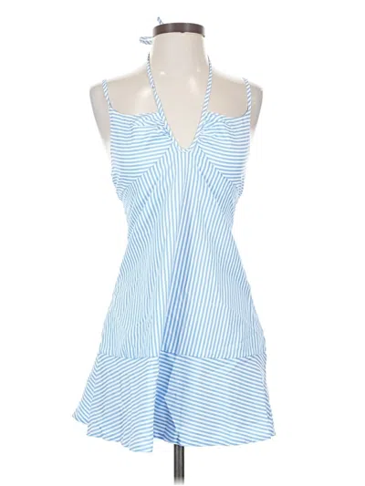 Pre-owned Shein Sleeveless Top Blue Halter Neckline Tops