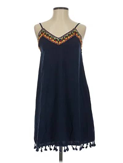 Pre-owned Shein Sleeveless Top Blue Halter Neckline Tops