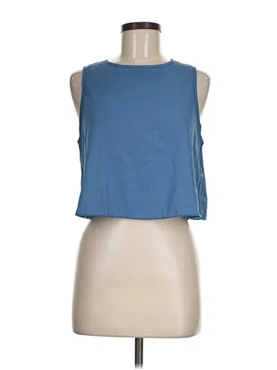 Pre-owned Shein Sleeveless Top Blue Halter Neckline Tops