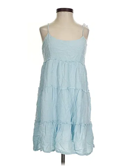 Pre-owned Shein Sleeveless Top Blue Halter Neckline Tops