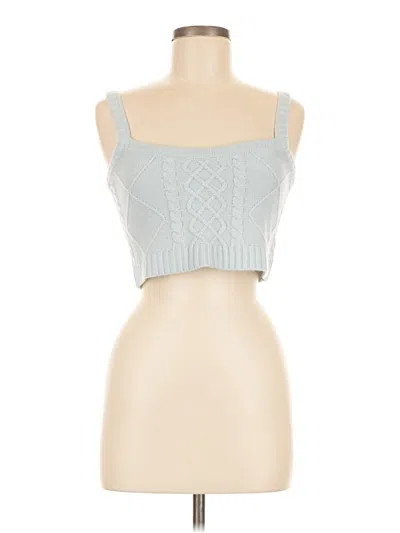 Pre-owned Shein Sleeveless Top Blue Square Neckline Tops