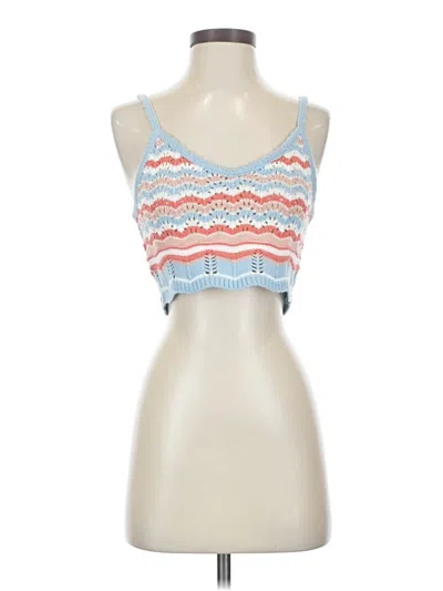 Pre-owned Shein Sleeveless Top Blue Sweetheart Neckline Tops