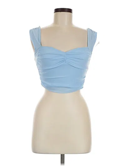 Pre-owned Shein Sleeveless Top Blue Sweetheart Neckline Tops