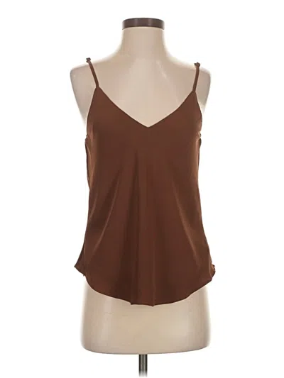 Pre-owned Shein Sleeveless Top Brown Halter Neckline Tops