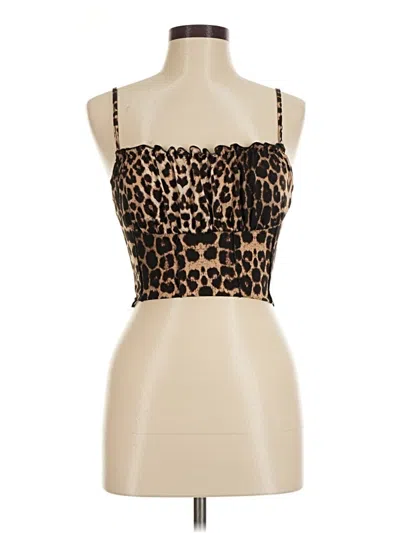 Pre-owned Shein Sleeveless Top Brown Sweetheart Neckline Tops