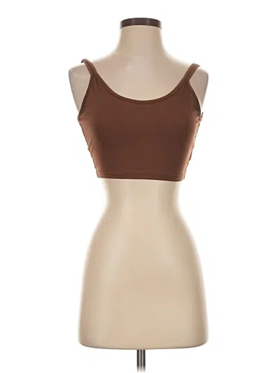 Pre-owned Shein Sleeveless Top Brown Sweetheart Neckline Tops