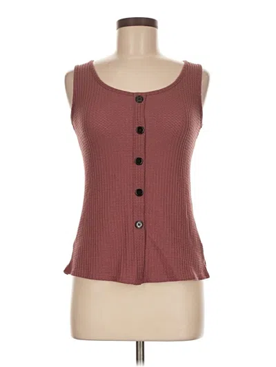 Pre-owned Shein Sleeveless Top Burgundy Sweetheart Neckline Tops