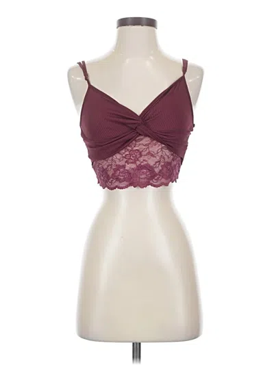 Pre-owned Shein Sleeveless Top Burgundy Sweetheart Neckline Tops