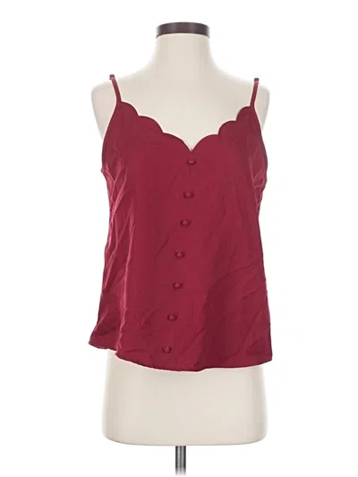 Pre-owned Shein Sleeveless Top Burgundy Sweetheart Neckline Tops