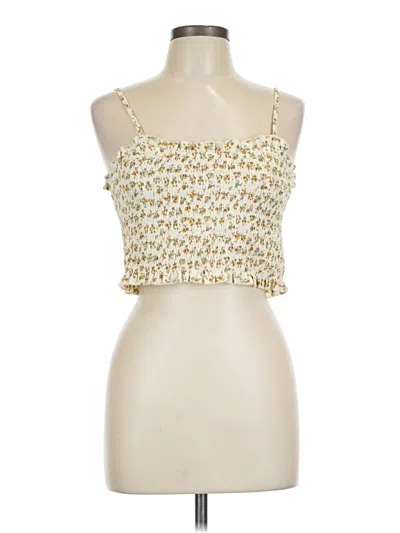Pre-owned Shein Sleeveless Top Gold Strapless Neckline Tops