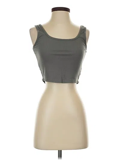 Pre-owned Shein Sleeveless Top Gray Sweetheart Neckline Tops