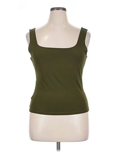 Pre-owned Shein Sleeveless Top Green Scoop Neck Tops