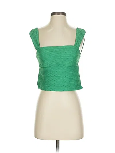 Pre-owned Shein Sleeveless Top Green Square Neckline Tops