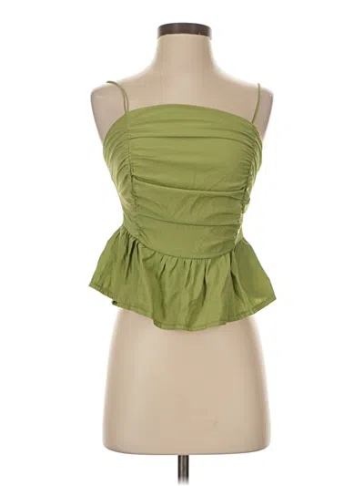 Pre-owned Shein Sleeveless Top Green Strapless Neckline Tops