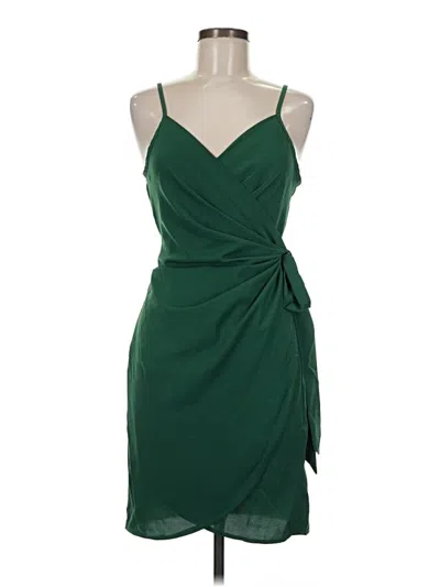 Pre-owned Shein Sleeveless Top Green Strapless Neckline Tops