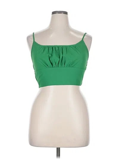 Pre-owned Shein Sleeveless Top Green Sweetheart Neckline Tops