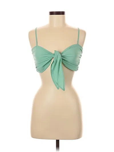 Pre-owned Shein Sleeveless Top Green Sweetheart Neckline Tops