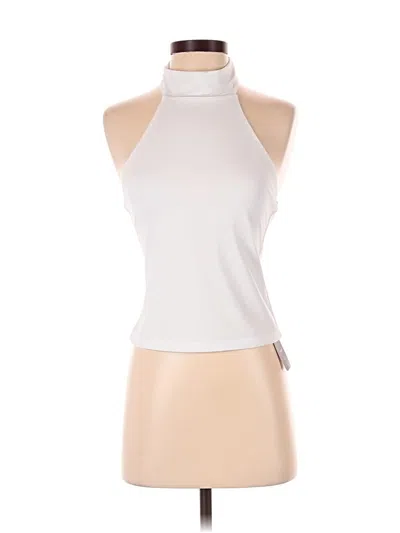 Pre-owned Shein Sleeveless Top Ivory Halter Neckline Tops