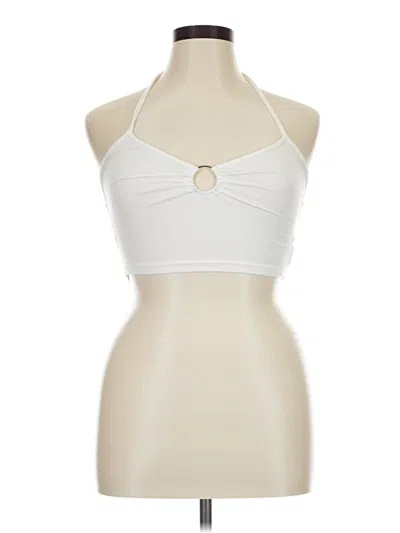 Pre-owned Shein Sleeveless Top Ivory Halter Neckline Tops