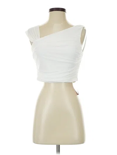 Pre-owned Shein Sleeveless Top Ivory One Shoulder Neckline Tops