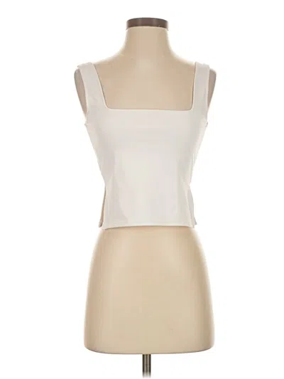 Pre-owned Shein Sleeveless Top Ivory Square Neckline Tops