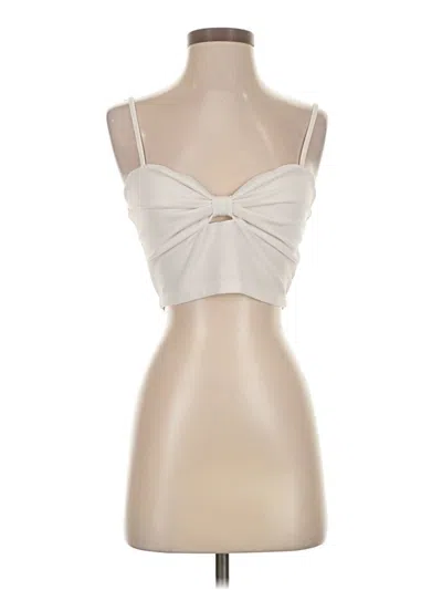 Pre-owned Shein Sleeveless Top Ivory Sweetheart Neckline Tops