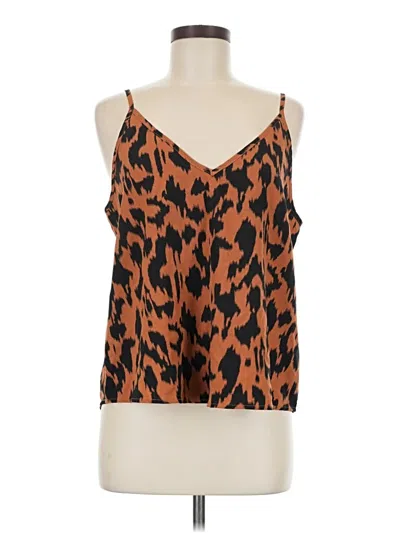 Pre-owned Shein Sleeveless Top Orange Sweetheart Neckline Tops