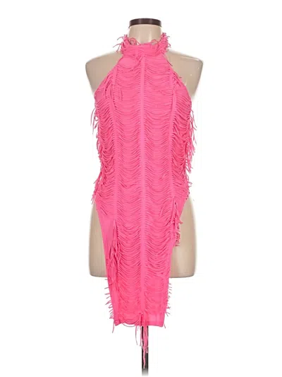 Pre-owned Shein Sleeveless Top Pink Halter Neckline Tops