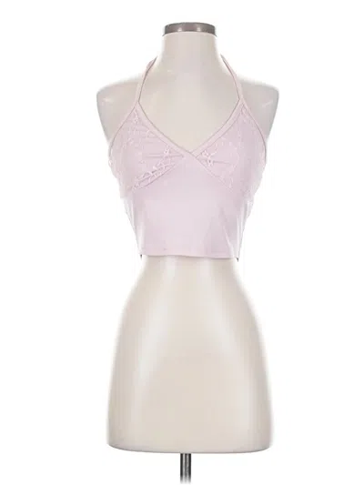 Pre-owned Shein Sleeveless Top Pink Halter Neckline Tops