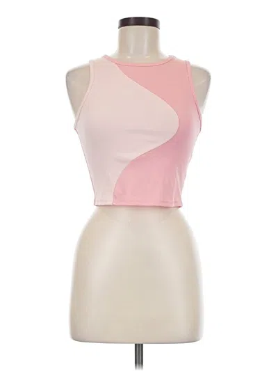 Pre-owned Shein Sleeveless Top Pink Halter Neckline Tops
