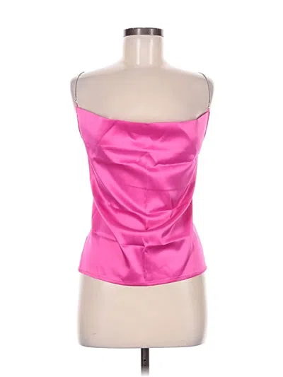 Pre-owned Shein Sleeveless Top Pink Strapless Neckline Tops