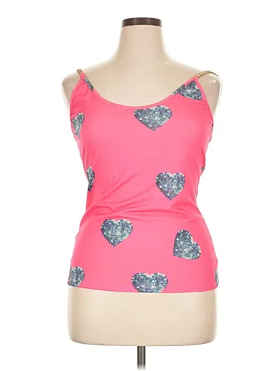 Pre-owned Shein Sleeveless Top Pink Sweetheart Neckline Tops