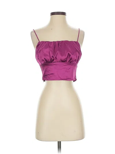 Pre-owned Shein Sleeveless Top Purple Strapless Neckline Tops