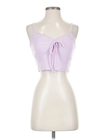 Pre-owned Shein Sleeveless Top Purple Sweetheart Neckline Tops