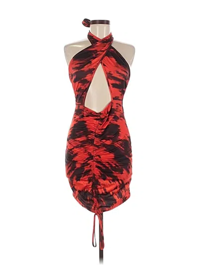 Pre-owned Shein Sleeveless Top Red Halter Neckline Tops