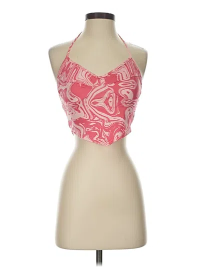 Pre-owned Shein Sleeveless Top Red Halter Neckline Tops