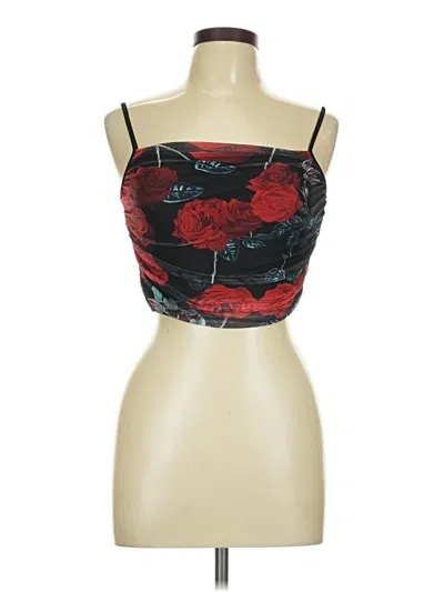 Pre-owned Shein Sleeveless Top Red Strapless Neckline Tops