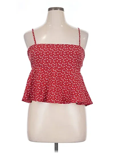 Pre-owned Shein Sleeveless Top Red Sweetheart Neckline Tops