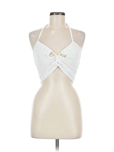 Pre-owned Shein Sleeveless Top Silver Halter Neckline Tops