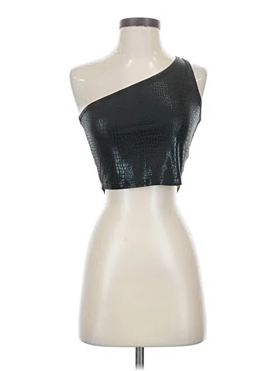 Pre-owned Shein Sleeveless Top Silver One Shoulder Neckline Tops
