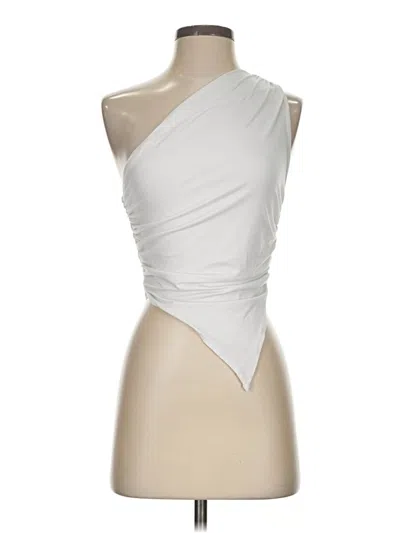 Pre-owned Shein Sleeveless Top Silver One Shoulder Neckline Tops