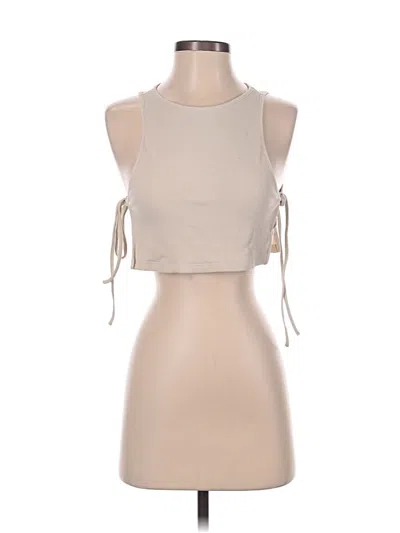 Pre-owned Shein Sleeveless Top Tan Halter Neckline Tops In Brown