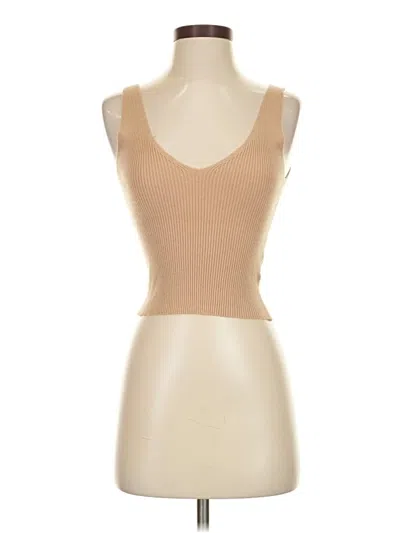 Pre-owned Shein Sleeveless Top Tan Sweetheart Neckline Tops