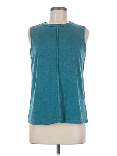 Pre-owned Shein Sleeveless Top Teal Keyhole Neckline Tops