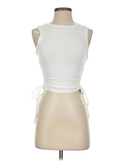 Pre-owned Shein Sleeveless Top White Halter Neckline Tops